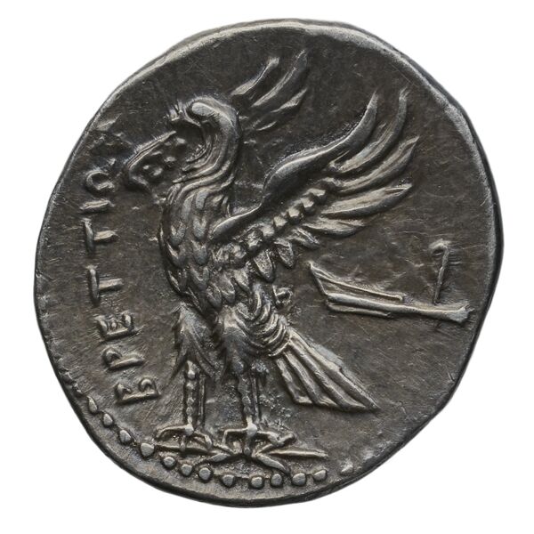 Brettii Bruttium Historia Numorum Italy 1971-1974, реверс, bnf-iris