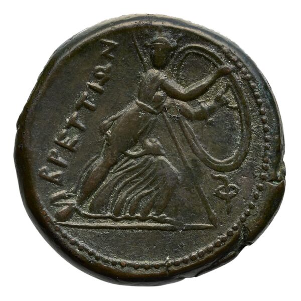 Brettii Bruttium Historia Numorum Italy 1987, реверс, bnf-iris