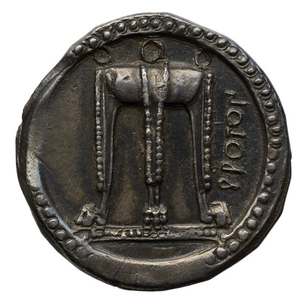 Croton Historia Numorum Italy 2095, аверс, bnf-iris
