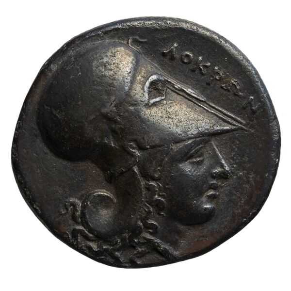 Locri Epizephyrii Historia Numorum Italy 2336-2342, аверс, bnf-iris