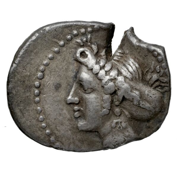 Ariarathes I of Cappadocia Sinope Waddington 1925 35, obverse, bnf-iris
