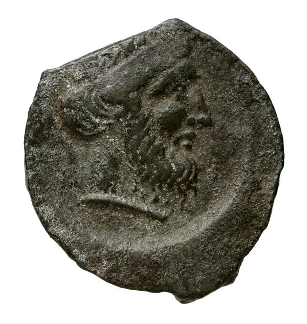 Locri Epizephyrii Historia Numorum Italy 2352, аверс, bnf-iris