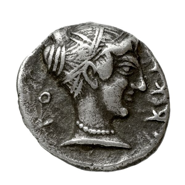Arcadian League  Tegea Williams 1965 Period III, реверс, bnf-iris