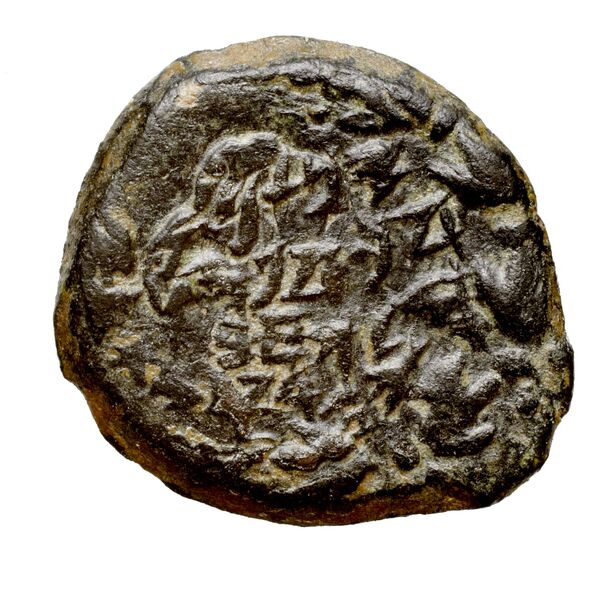 Alexander Jannaeus Jerusalem Hendin 2010 1144-1146, аверс, bnf-iris