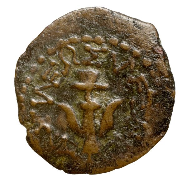 Alexander Jannaeus Jerusalem Hendin 2010 1150-1154, аверс, bnf-iris