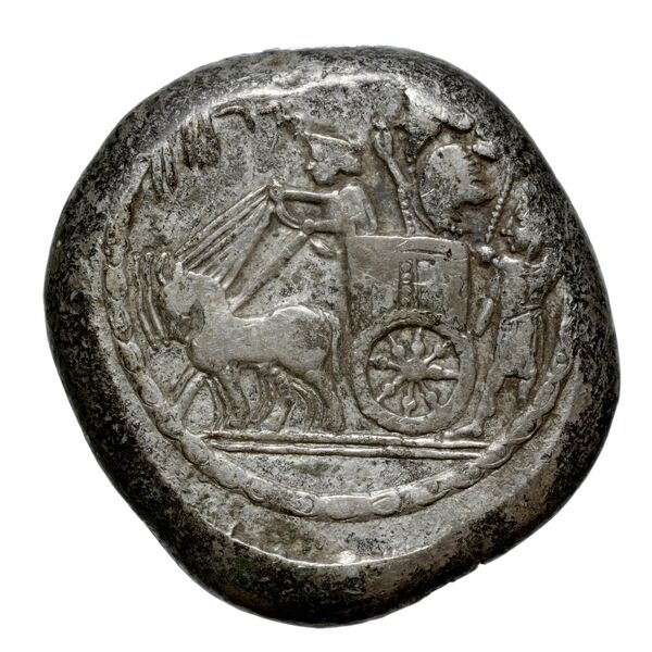 Baalshillem II, King of Sidon Sidon Elayi 2004 IV.1.1.1-2, obverse, bnf-iris