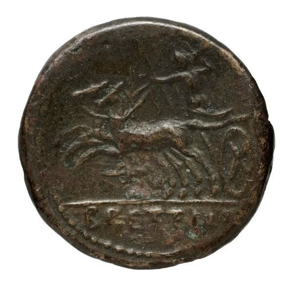 Brettii Bruttium Historia Numorum Italy 1989, реверс, bnf-iris