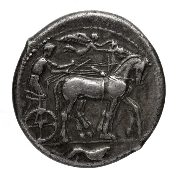Hieron I of Syracuse Syracuse Boerhinger 1929 379-391, аверс, bnf-iris