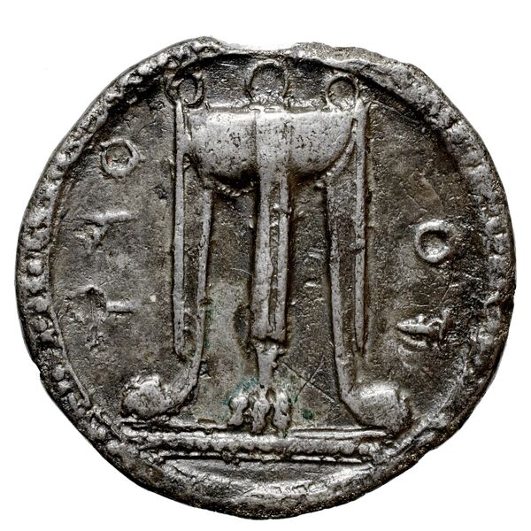 Croton Historia Numorum Italy 2095, аверс, bnf-iris