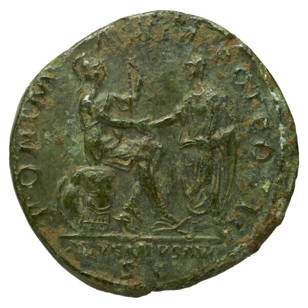 RIC II, Part 3 (second edition) Hadrian 159, реверс, bnf_ocre