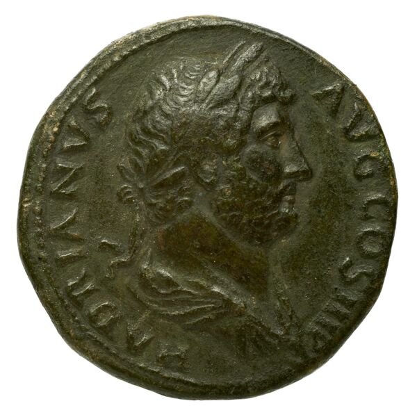RIC II, Part 3 (second edition) Hadrian 32, аверс, bnf_ocre