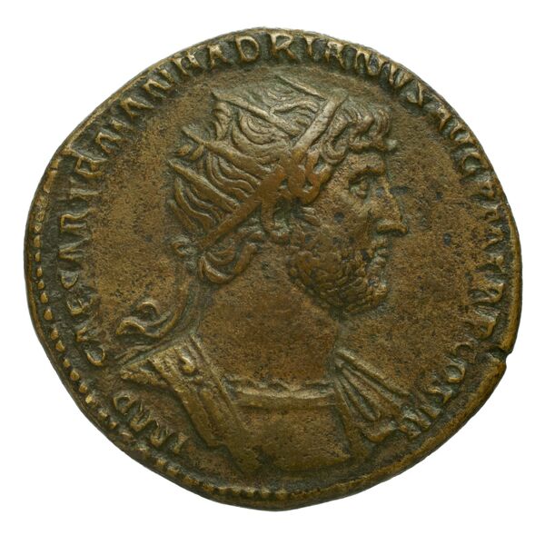 RIC II, Part 3 (second edition) Hadrian 609, аверс, bnf_ocre