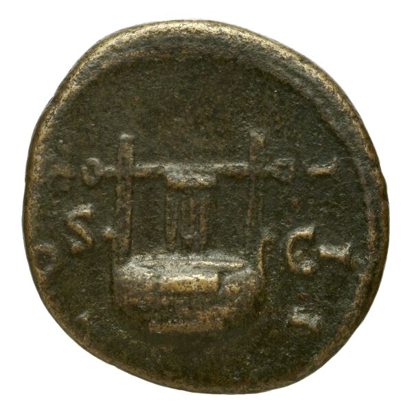 реверс RIC II Hadrian 688 (quadrans)
