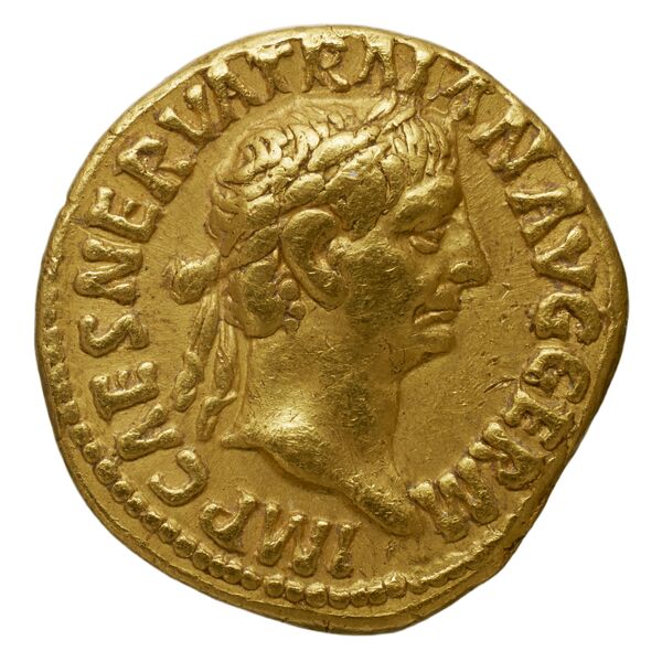 RIC II Trajan 14, аверс, bnf_ocre
