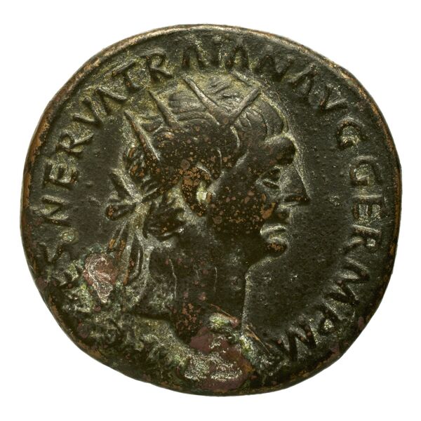 RIC II Trajan 385, аверс, bnf_ocre