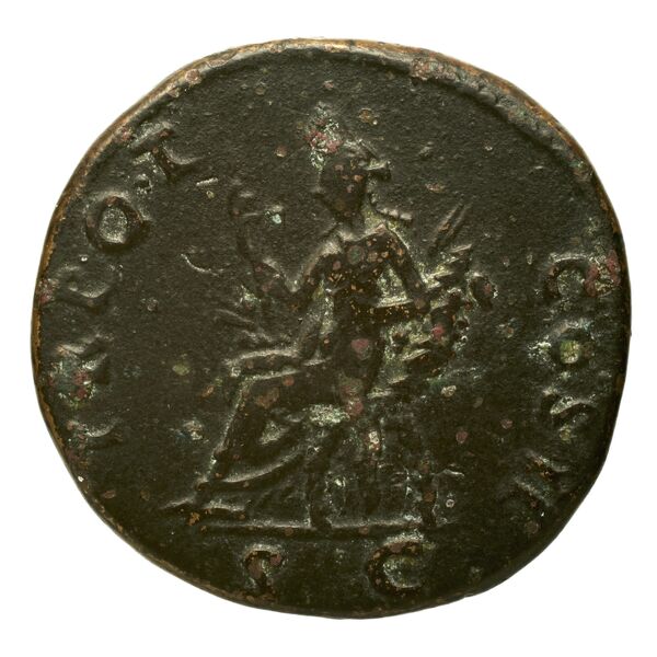 RIC II Trajan 385, реверс, bnf_ocre