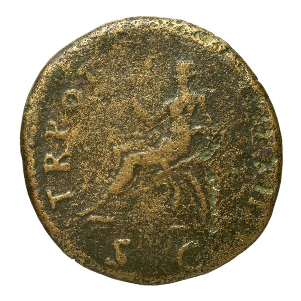 RIC II Trajan 385, реверс, bnf_ocre