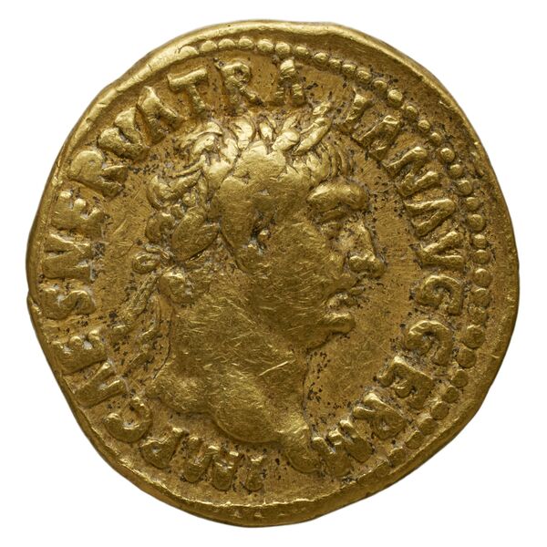 RIC II Trajan 5 (aureus), аверс, bnf_ocre