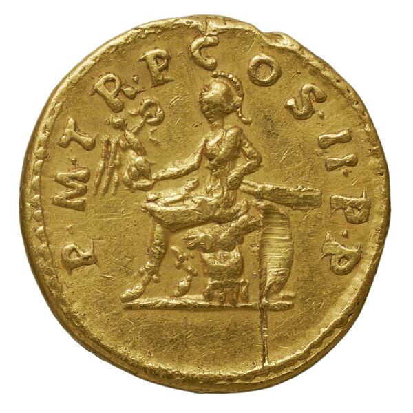 RIC II Trajan 8, реверс, bnf_ocre