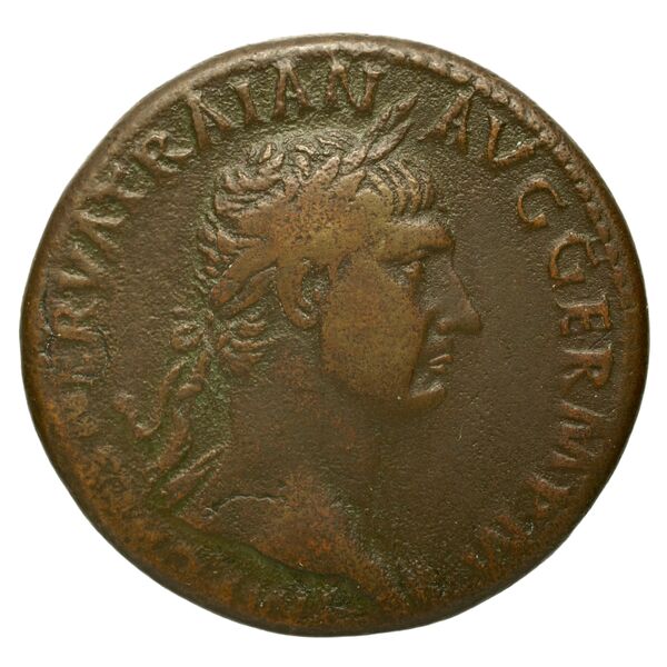 RIC II Trajan 401, аверс, bnf_ocre