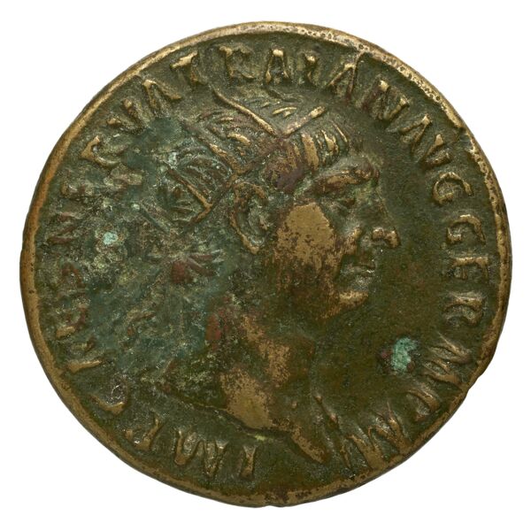 RIC II Trajan 398, аверс, bnf_ocre