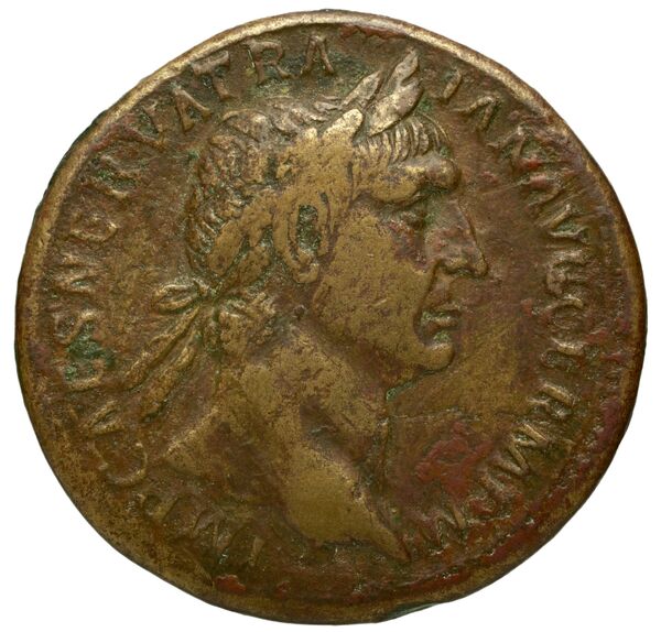 RIC II Trajan 412, аверс, bnf_ocre