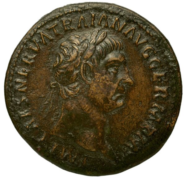 RIC II Trajan 412, аверс, bnf_ocre
