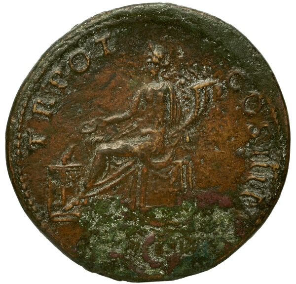 RIC II Trajan 412, реверс, bnf_ocre
