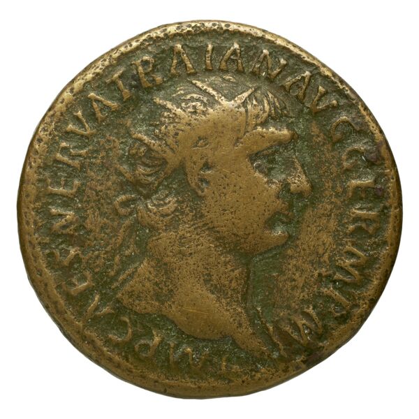 RIC II Trajan 411, аверс, bnf_ocre