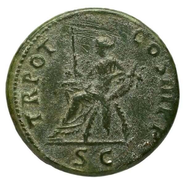 RIC II Trajan 411, реверс, bnf_ocre