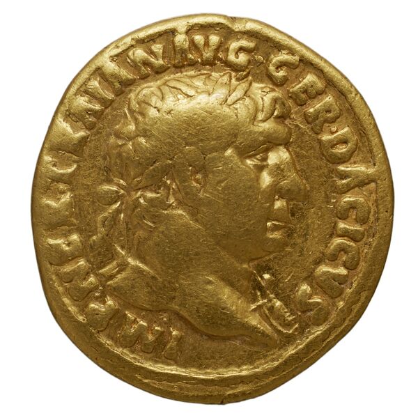 RIC II Trajan 444, аверс, bnf_ocre