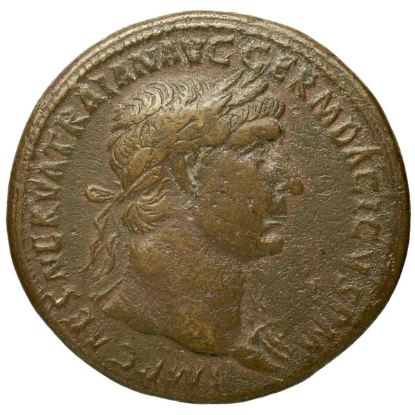 RIC II Trajan 455, аверс, bnf_ocre