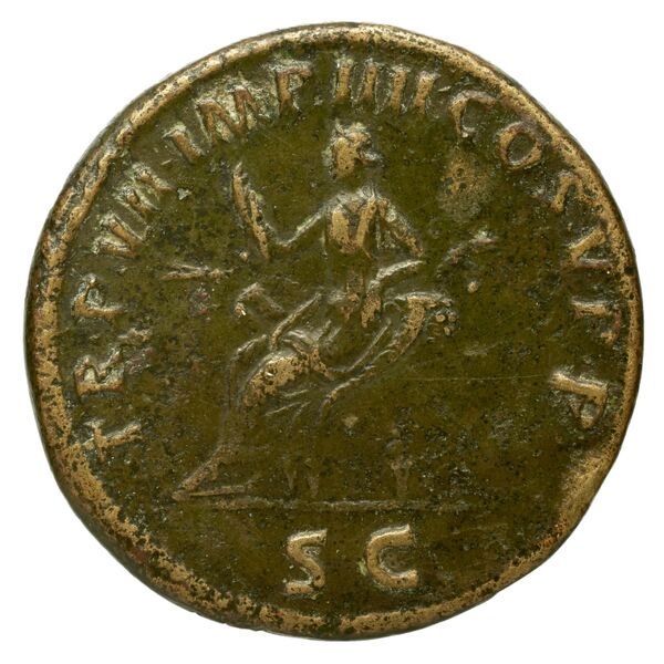 RIC II Trajan 454, реверс, bnf_ocre