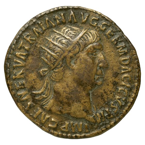 RIC II Trajan 454, аверс, bnf_ocre