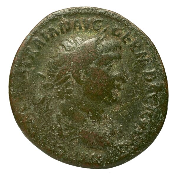RIC II Trajan 456, аверс, bnf_ocre