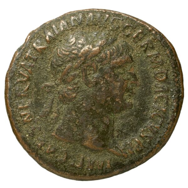 RIC II Trajan 457, аверс, bnf_ocre
