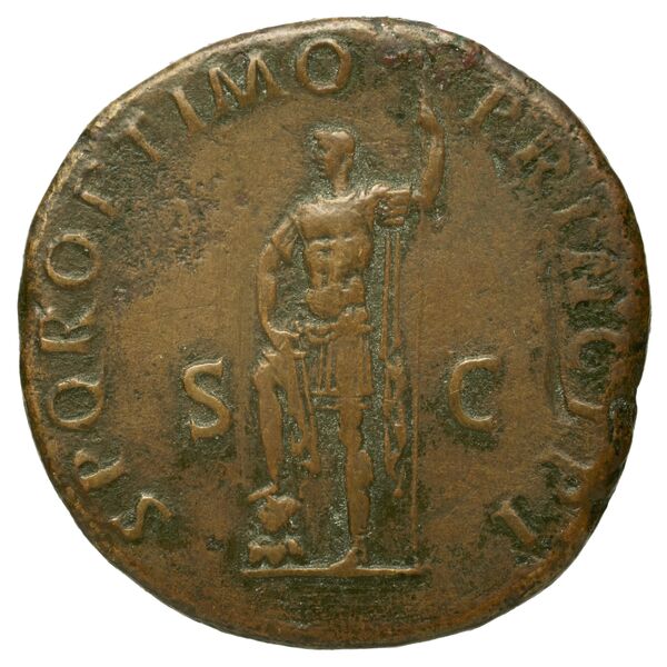 RIC II Trajan 547, реверс, bnf_ocre