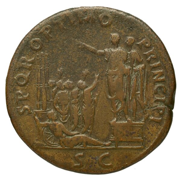 RIC II Trajan 553, реверс, bnf_ocre