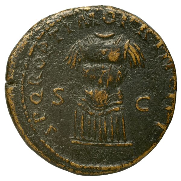 RIC II Trajan 582, реверс, bnf_ocre