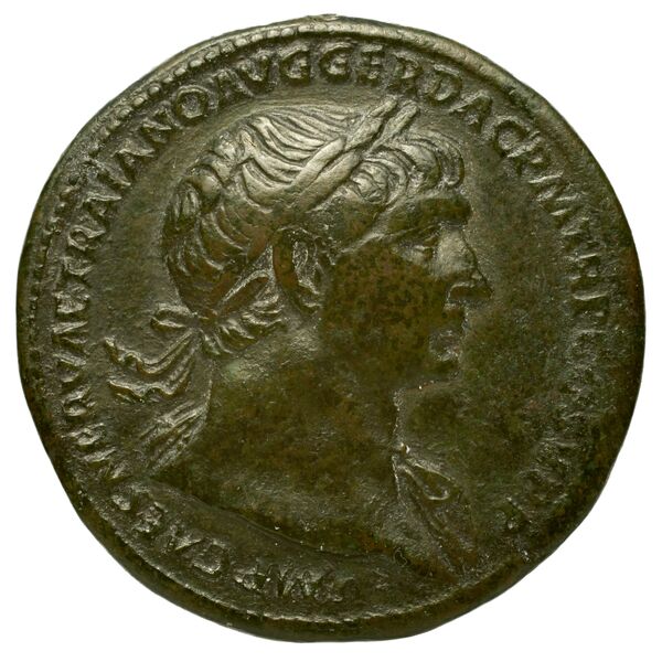аверс RIC II Trajan 483 (sestertius)