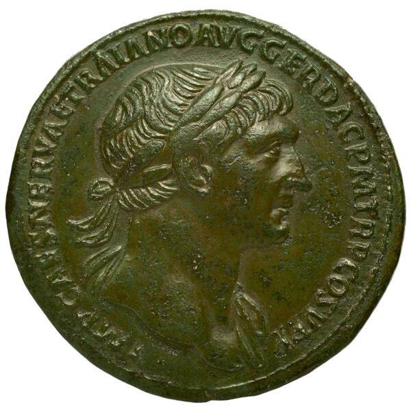 RIC II Trajan 483 (sestertius), аверс, bnf_ocre