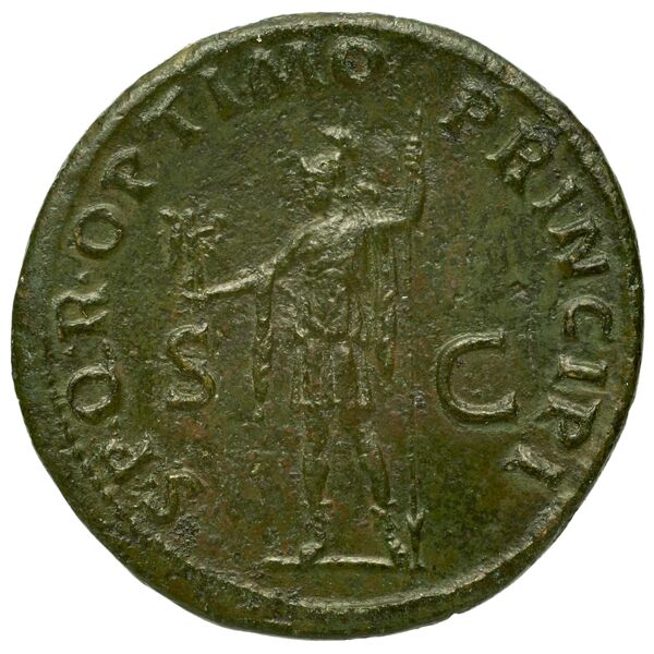 RIC II Trajan 483 (sestertius), реверс, bnf_ocre