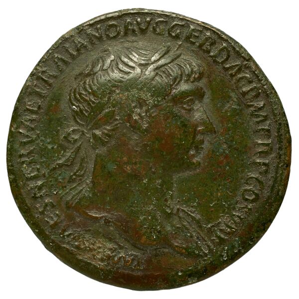 RIC II Trajan 564, аверс, bnf_ocre