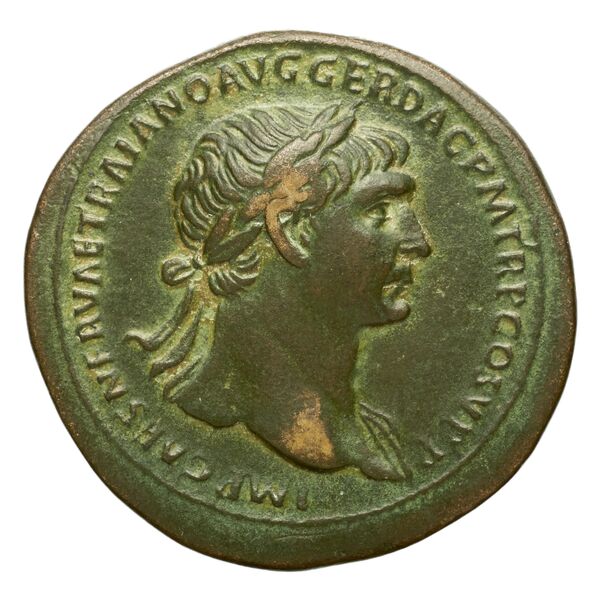 RIC II Trajan 564, аверс, bnf_ocre