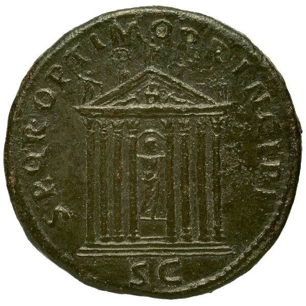 реверс RIC II Trajan 575 (sestertius)