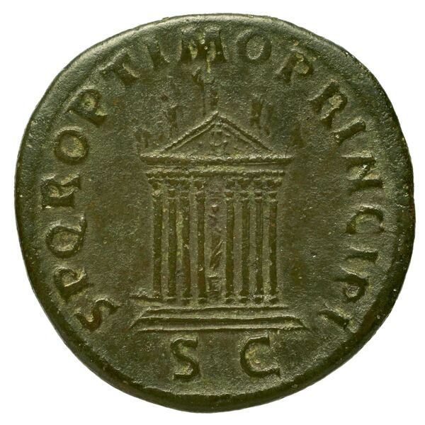 RIC II Trajan 575 (sestertius), реверс, bnf_ocre