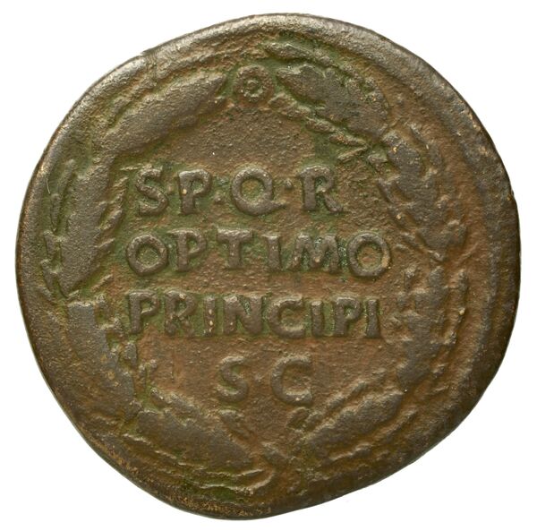 реверс RIC II Trajan 476 (sestertius)