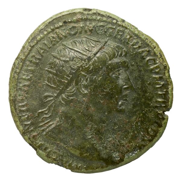RIC II Trajan 550, аверс, bnf_ocre