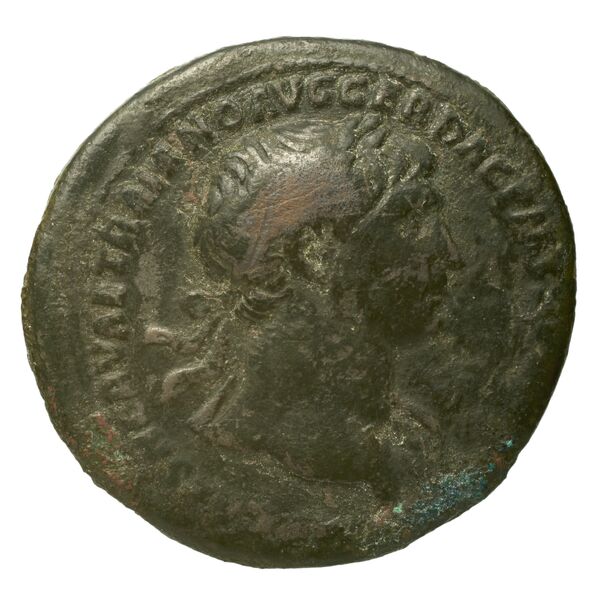 RIC II Trajan 549 (as), аверс, bnf_ocre
