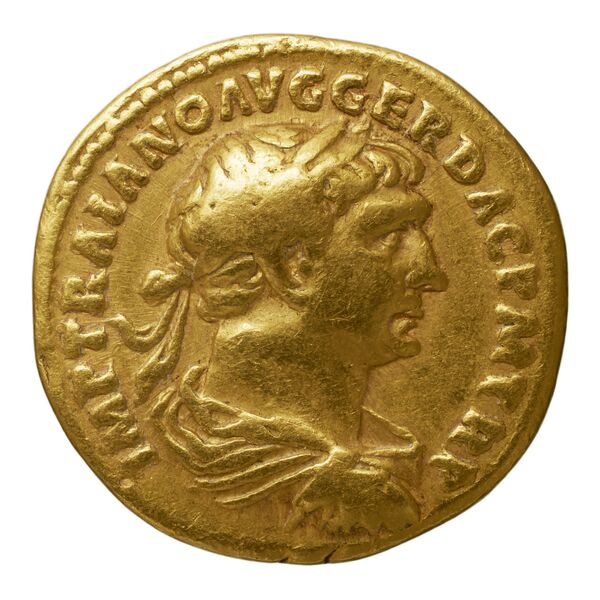 RIC II Trajan 144, аверс, bnf_ocre